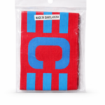 Captain’s Armband – Elastic Soccer Armband (red and blue)
