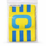 Captain’s Armband – Elastic Soccer Armband (yellow and blue)